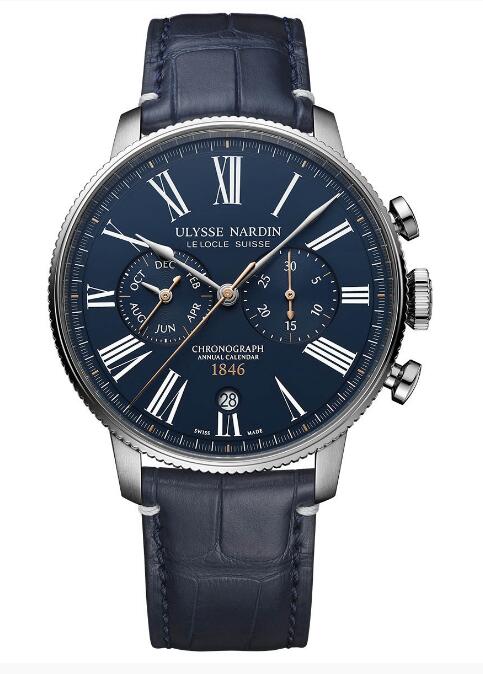 Ulysse Nardin Marine Torpilleur Annual Chronograph Blue Limited Edition – 44mm Replica Watch Price 1533-320LE-3A-175/1B